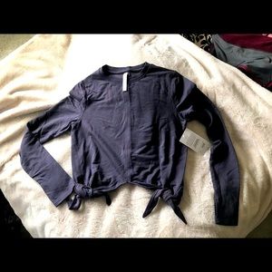Athleta Side Tie Sweatshirt  -S new